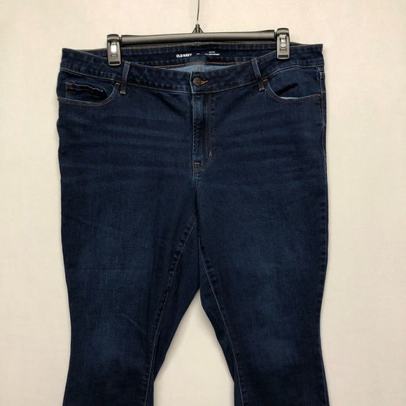 Old Navy Women Mid Rise Pop Icon Skinny Jeans Size 20 Blue Denim B242 -27 - Picture 10 of 15